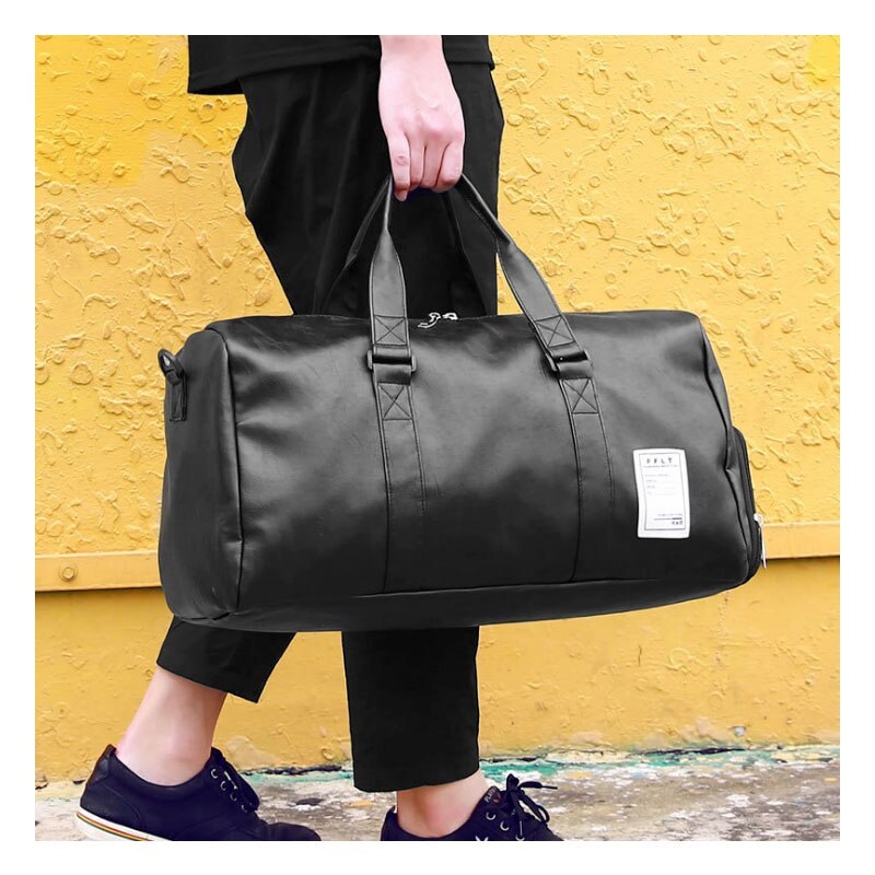 Casual Leather Duffle Bag