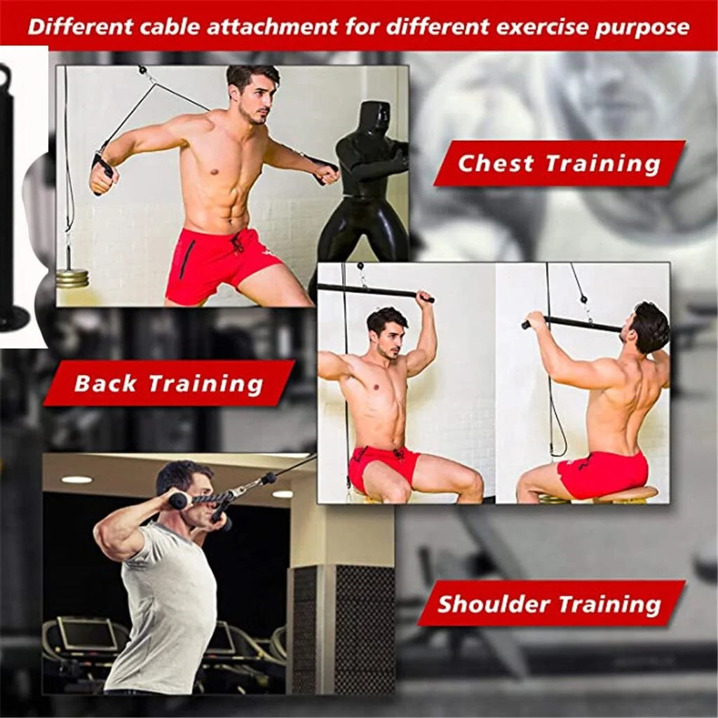 Fitness Diy Pulley Cable Workout Equipment