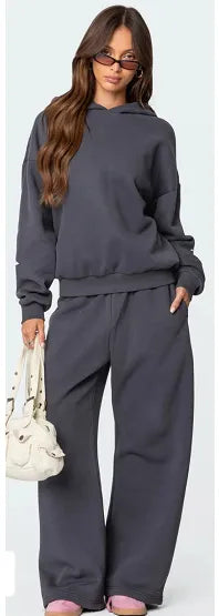 Women's Casual Hoodie (Two-piece Set)