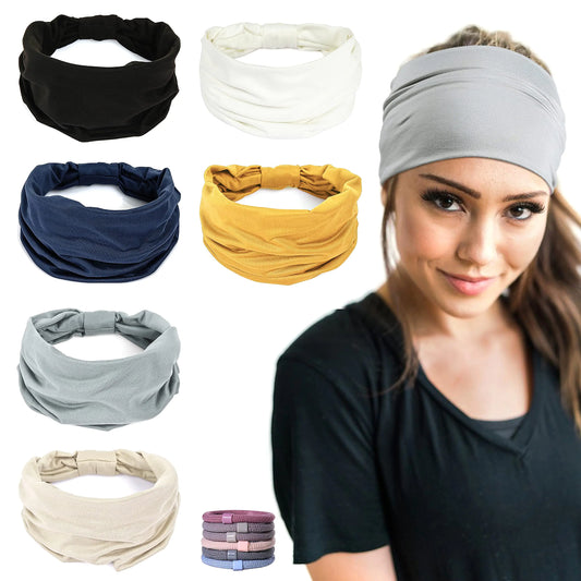 GILI 6 Pack Wide Headbands for Women