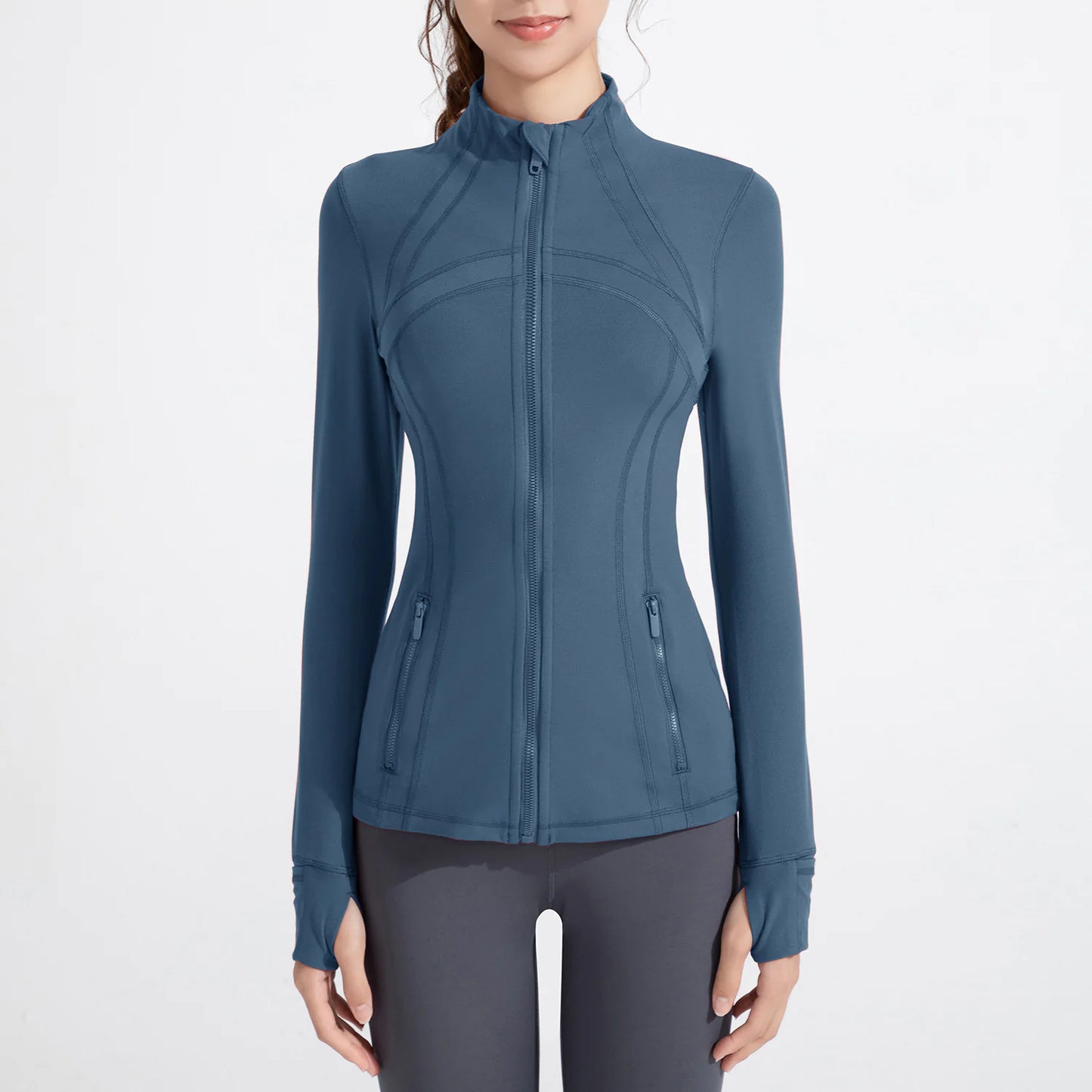 Women's Long Sleeve Zipper Jacket