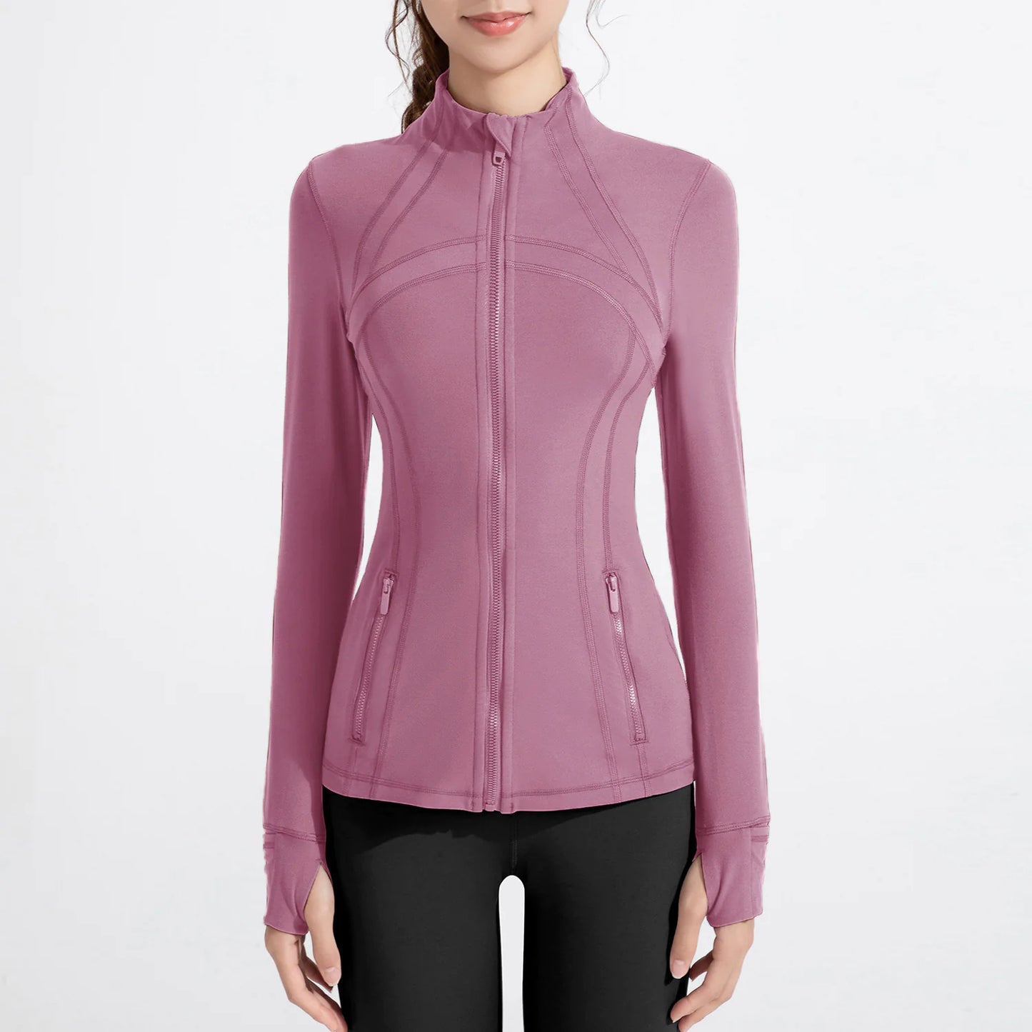 Women's Long Sleeve Zipper Jacket