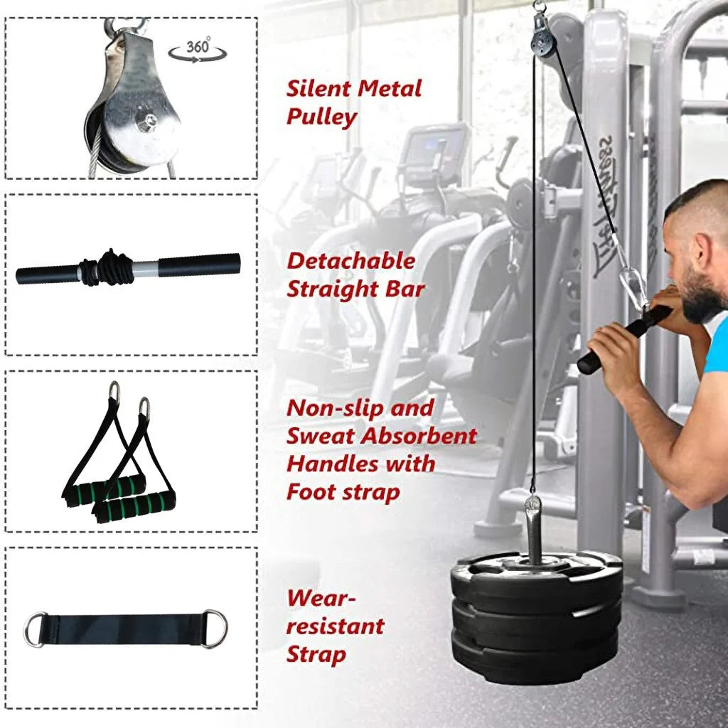 Fitness Diy Pulley Cable Workout Equipment